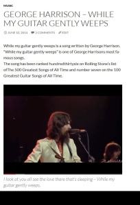george harrison while my guitar gently weeps